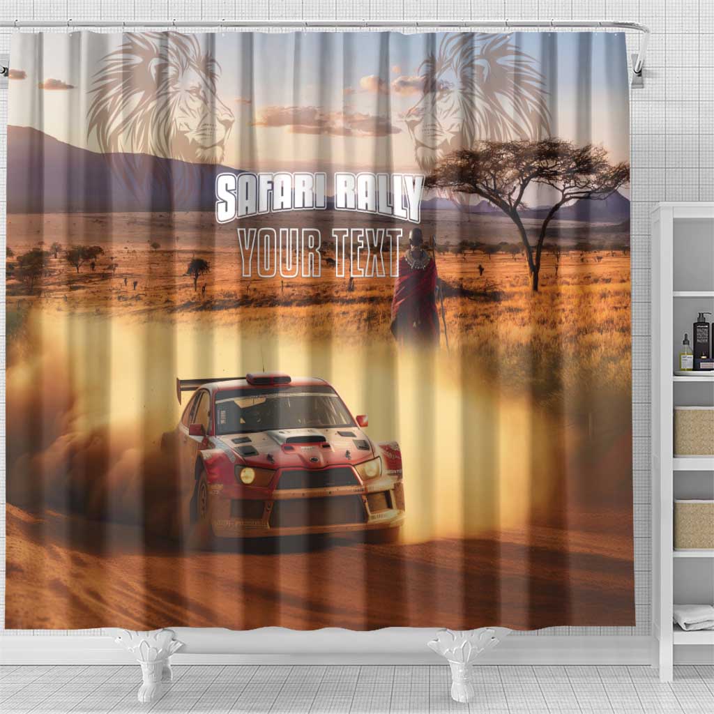 Personalized Kenya Rally Shower Curtain Road To Champions