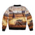 Personalized Kenya Rally Sleeve Zip Bomber Jacket Road To Champions