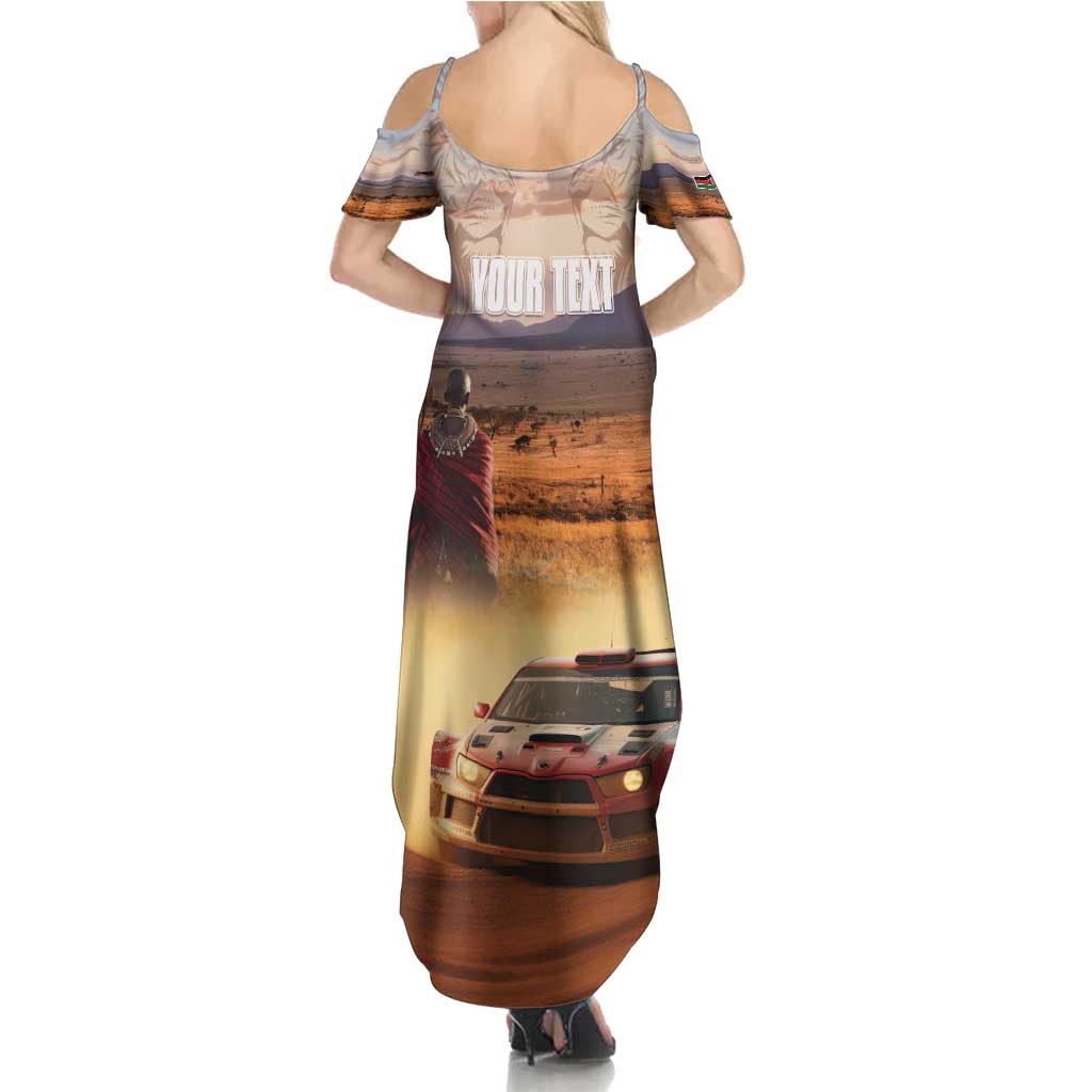 Personalized Kenya Rally Summer Maxi Dress Road To Champions