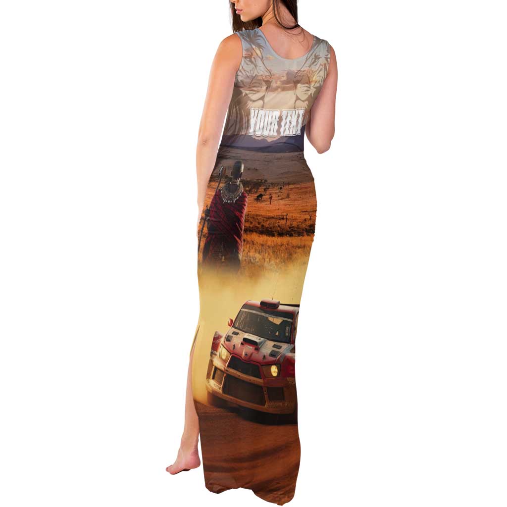 Personalized Kenya Rally Tank Maxi Dress Road To Champions