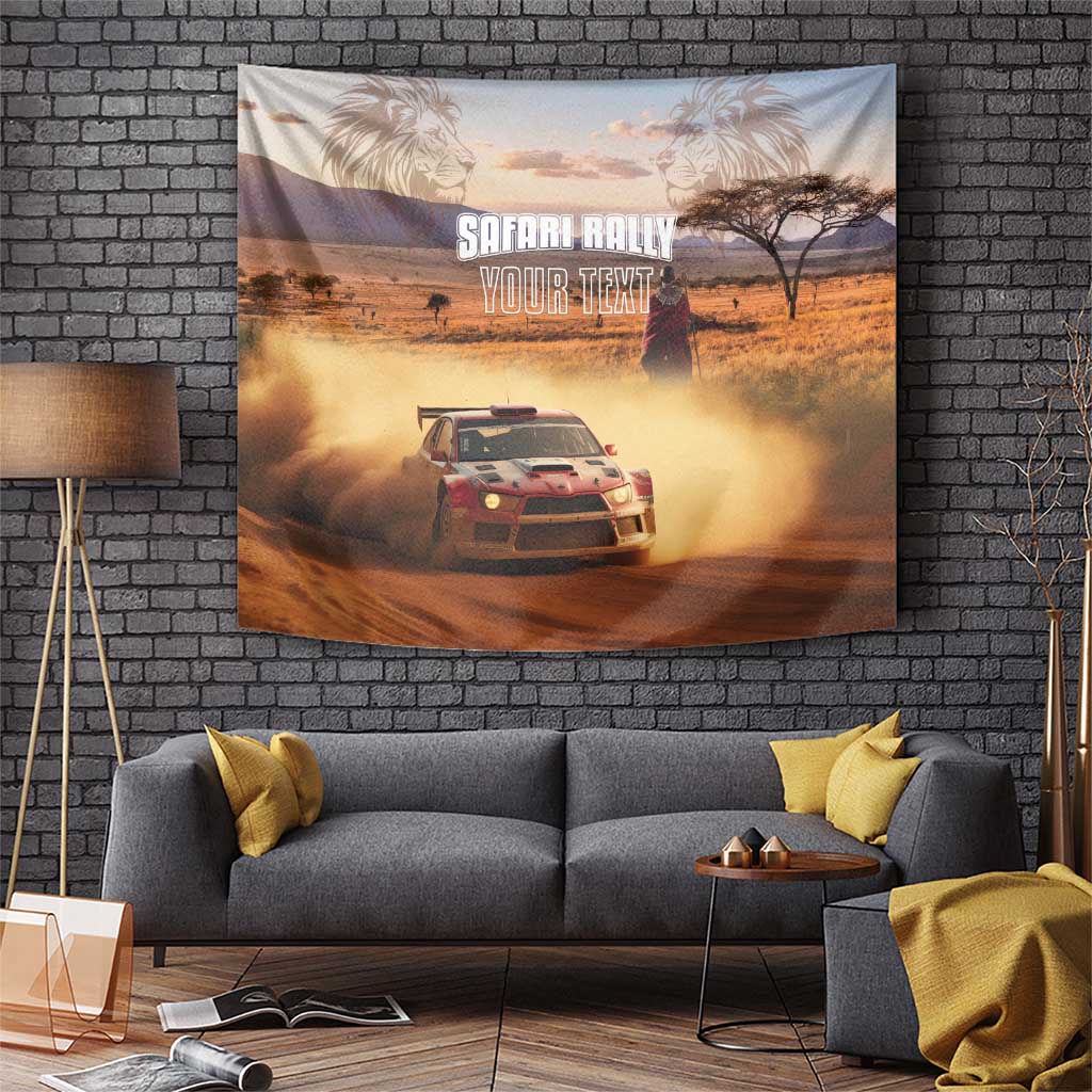 Personalized Kenya Rally Tapestry Road To Champions