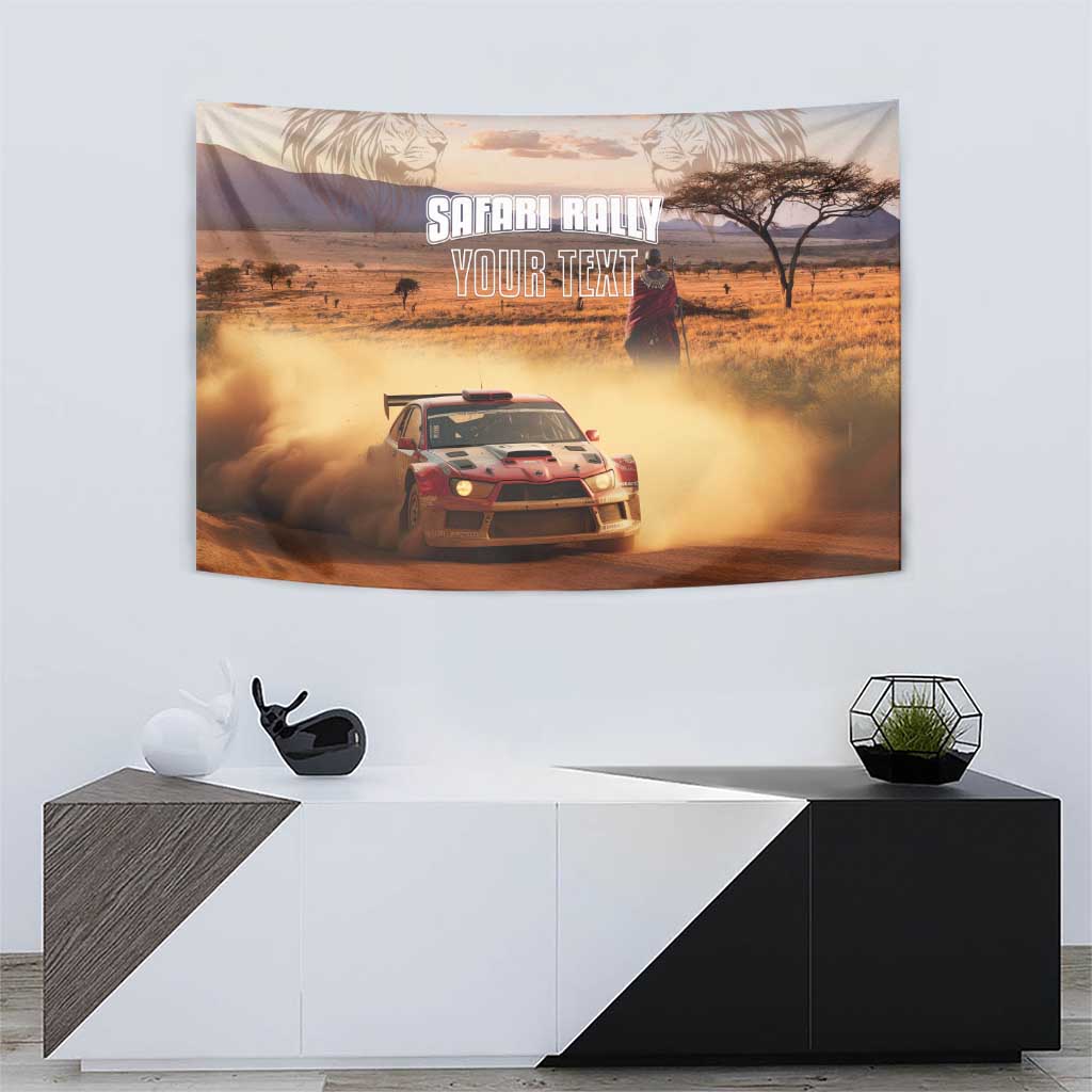 Personalized Kenya Rally Tapestry Road To Champions