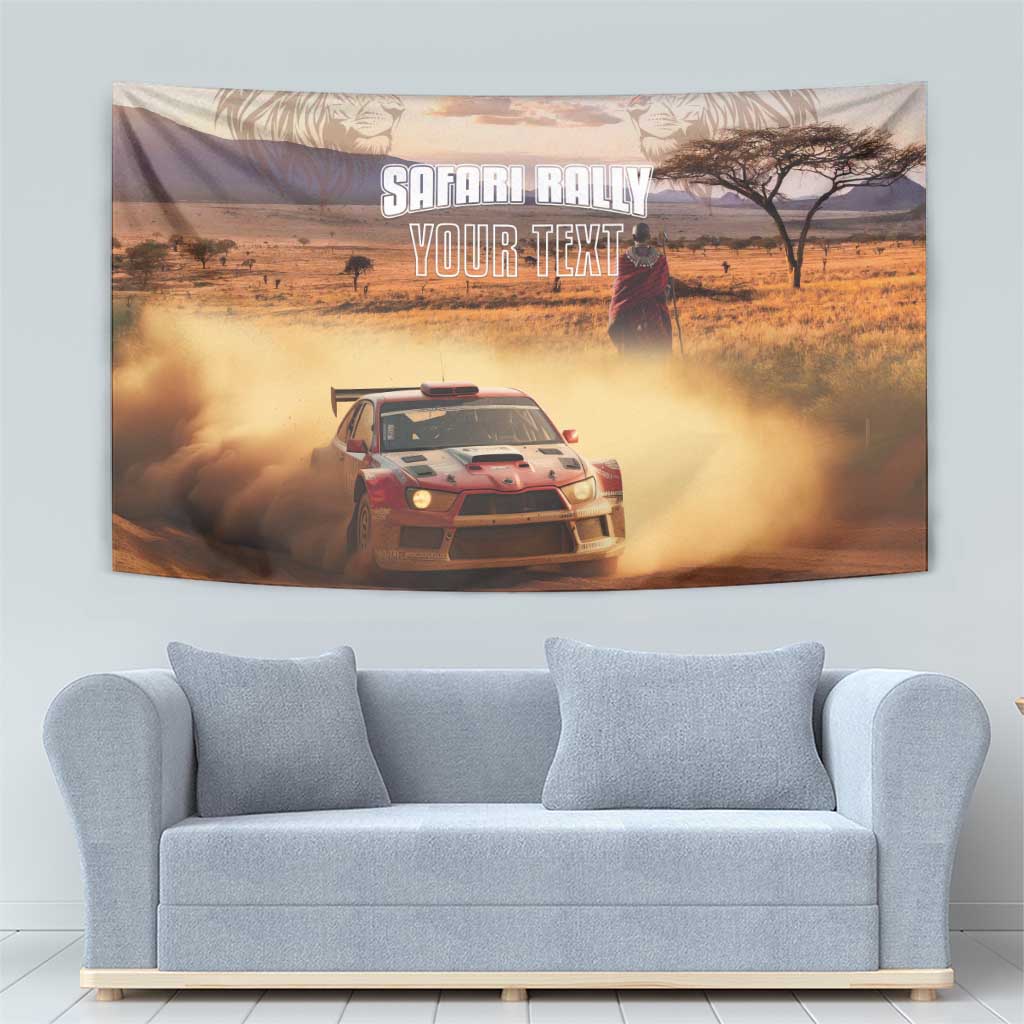Personalized Kenya Rally Tapestry Road To Champions