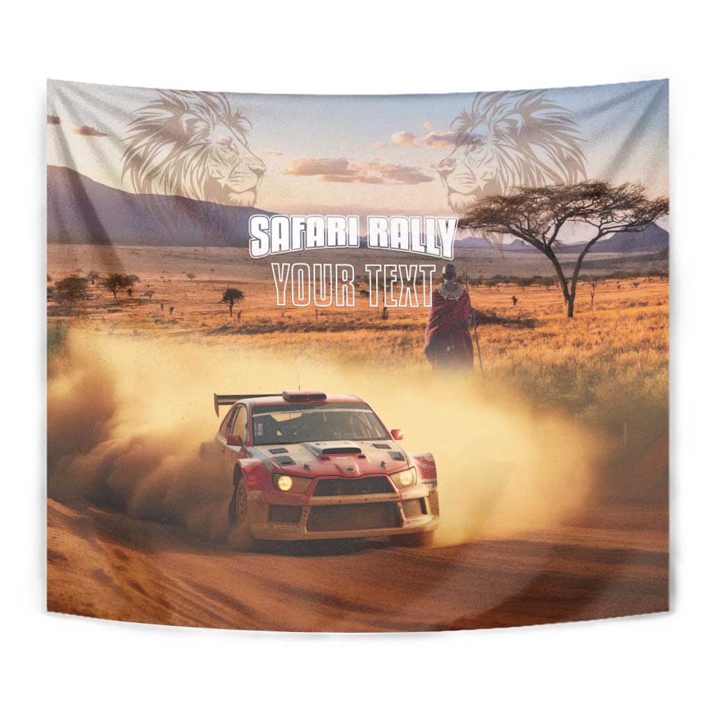 Personalized Kenya Rally Tapestry Road To Champions