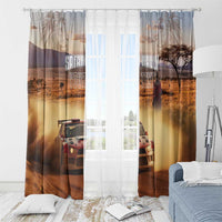 Personalized Kenya Rally Window Curtain Road To Champions