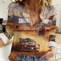 Personalized Kenya Rally Women Casual Shirt Road To Champions