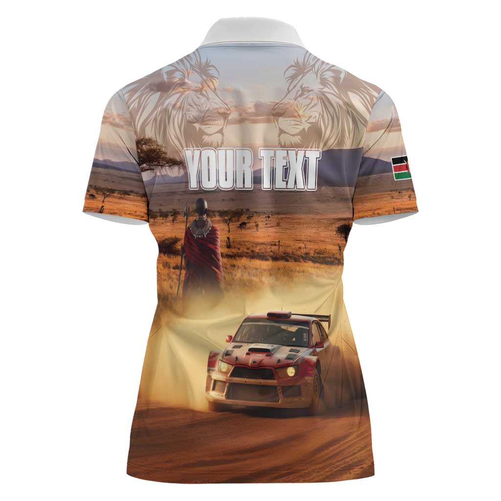 Personalized Kenya Rally Women Polo Shirt Road To Champions