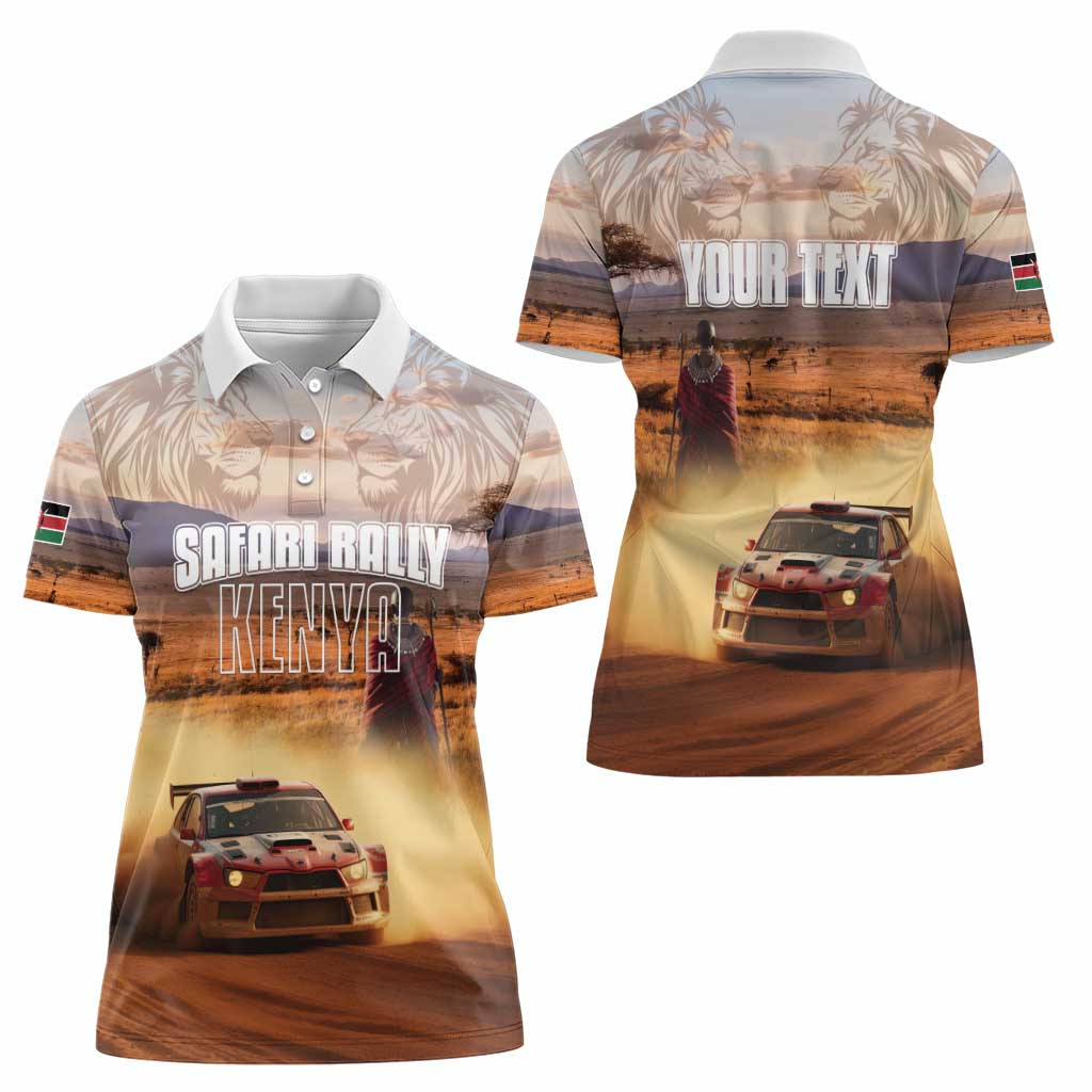 Personalized Kenya Rally Women Polo Shirt Road To Champions