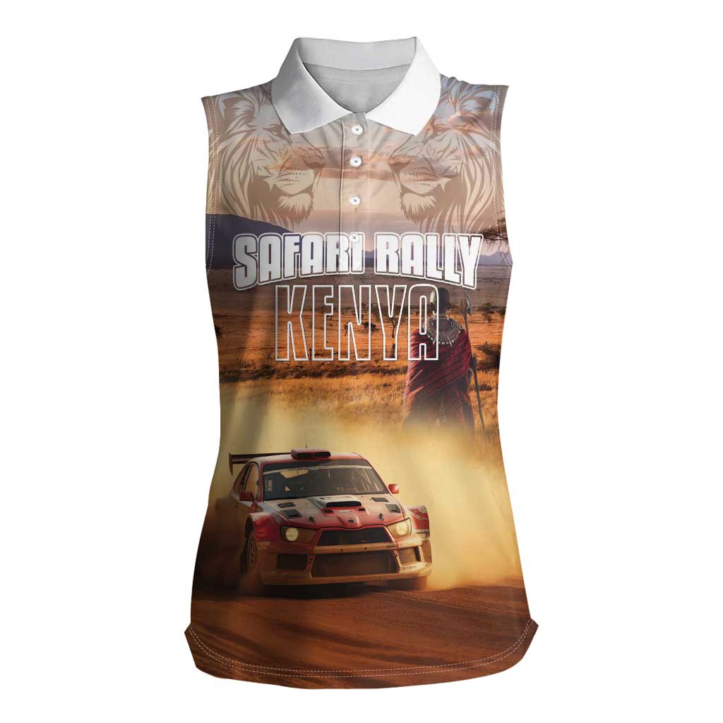Personalized Kenya Rally Women Sleeveless Polo Shirt Road To Champions