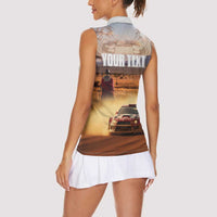 Personalized Kenya Rally Women Sleeveless Polo Shirt Road To Champions