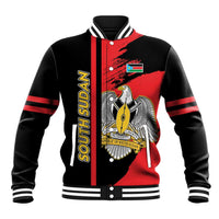 Personalized South Sudan Baseball Jacket Coat Of Arms - Sporty Style