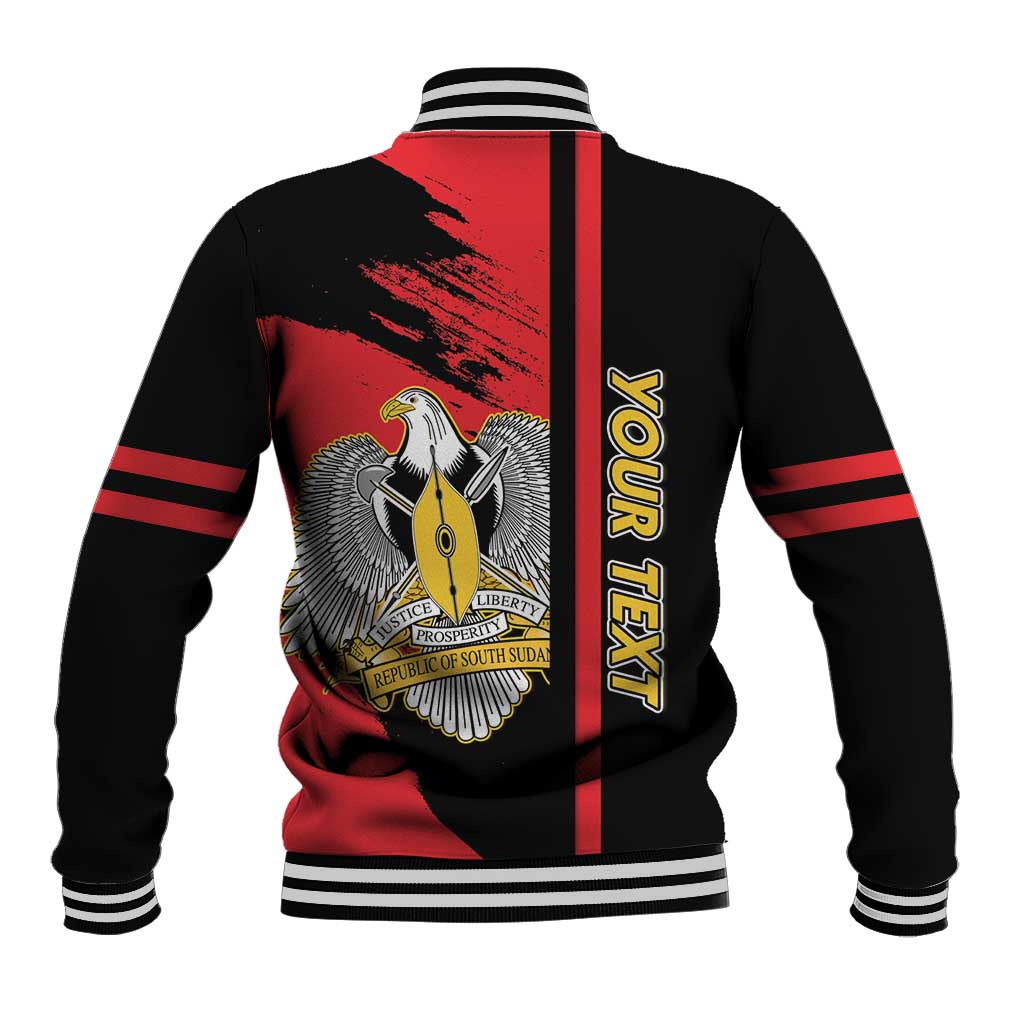 Personalized South Sudan Baseball Jacket Coat Of Arms - Sporty Style