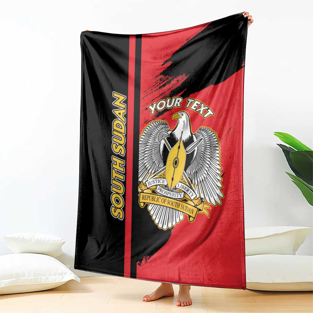 Personalized South Sudan Blanket Coat Of Arms - Sporty Style