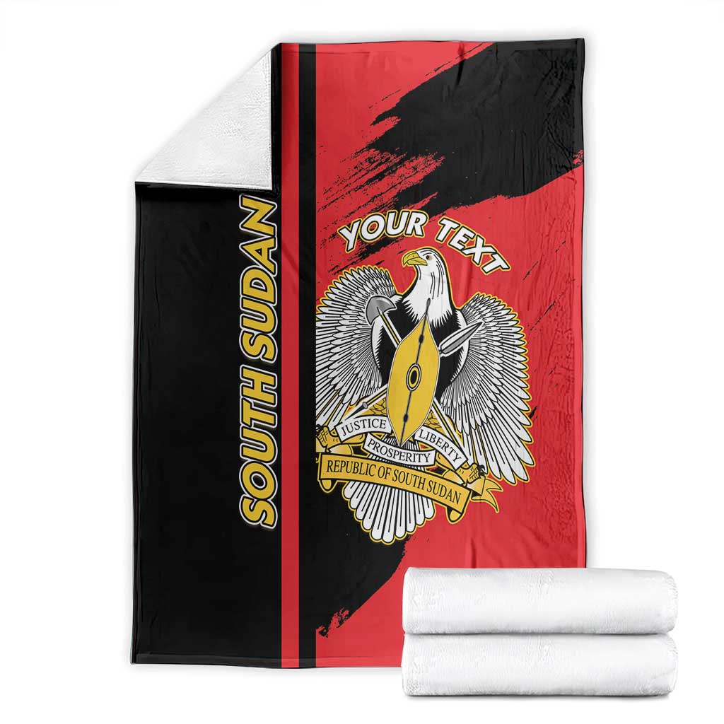 Personalized South Sudan Blanket Coat Of Arms - Sporty Style