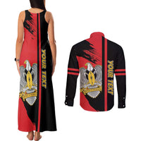 Personalized South Sudan Couples Matching Tank Maxi Dress and Long Sleeve Button Shirt Coat Of Arms - Sporty Style