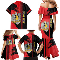 Personalized South Sudan Family Matching Mermaid Dress and Hawaiian Shirt Coat Of Arms - Sporty Style