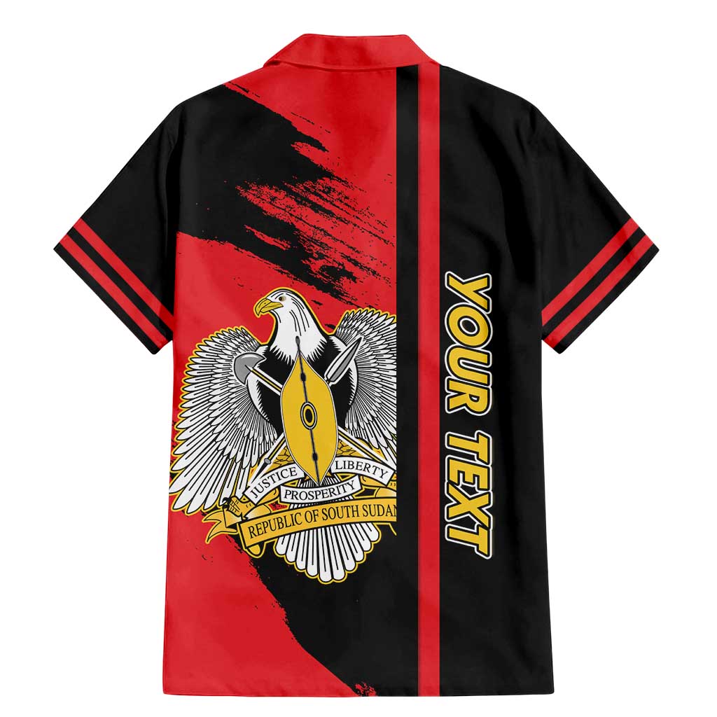 Personalized South Sudan Family Matching Mermaid Dress and Hawaiian Shirt Coat Of Arms - Sporty Style