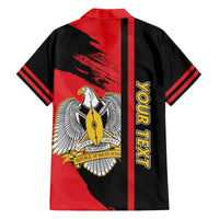 Personalized South Sudan Family Matching Off The Shoulder Long Sleeve Dress and Hawaiian Shirt Coat Of Arms - Sporty Style