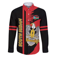 Personalized South Sudan Family Matching Puletasi and Hawaiian Shirt Coat Of Arms - Sporty Style