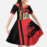 Personalized South Sudan Family Matching Short Sleeve Bodycon Dress and Hawaiian Shirt Coat Of Arms - Sporty Style
