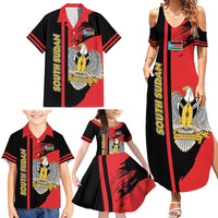 Personalized South Sudan Family Matching Summer Maxi Dress and Hawaiian Shirt Coat Of Arms - Sporty Style