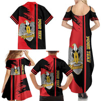 Personalized South Sudan Family Matching Summer Maxi Dress and Hawaiian Shirt Coat Of Arms - Sporty Style