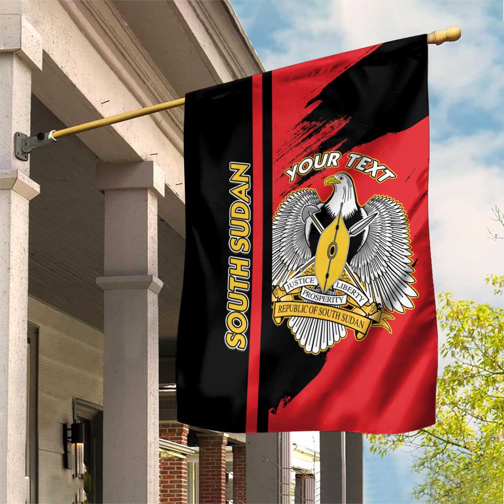 Personalized South Sudan Garden Flag Coat Of Arms - Sporty Style