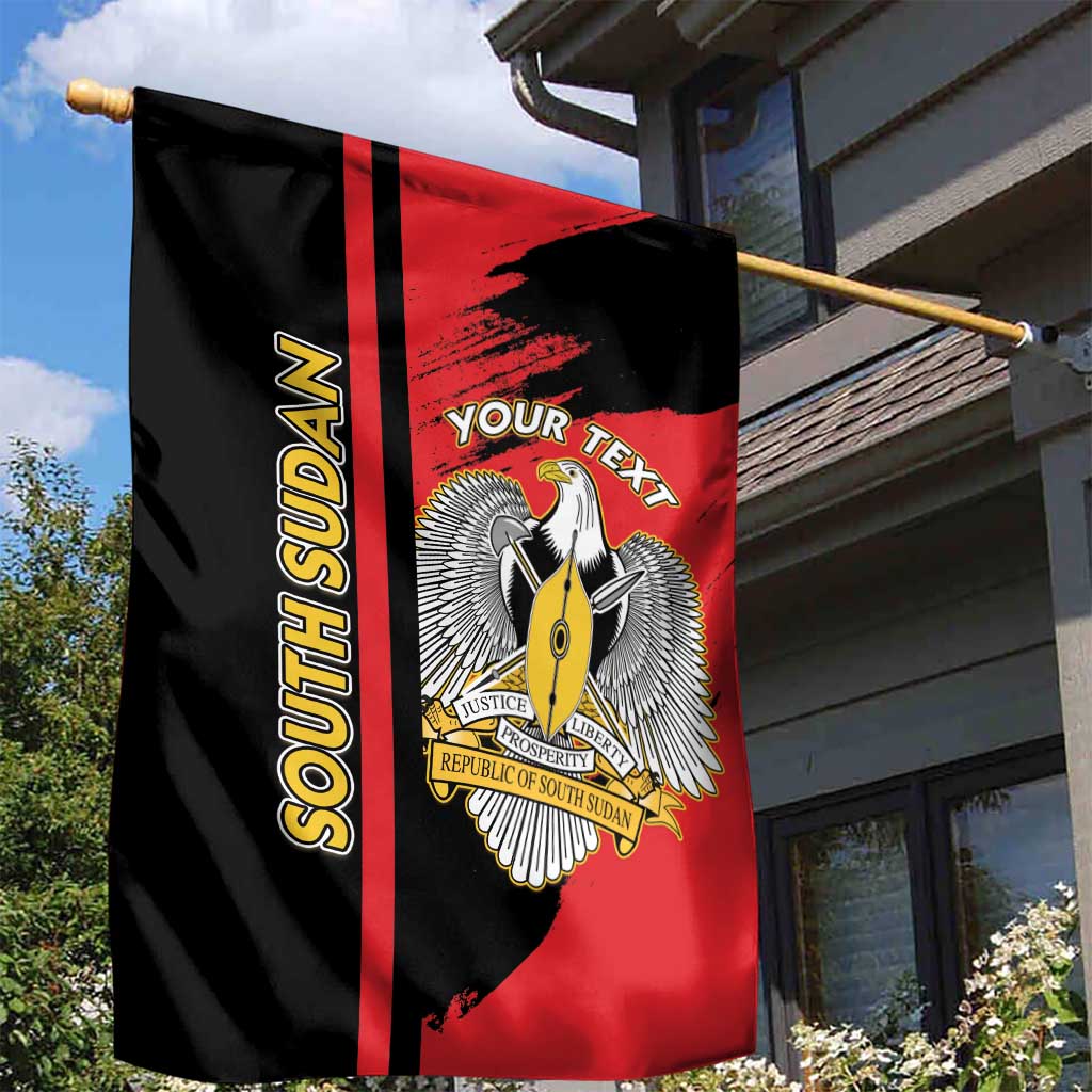 Personalized South Sudan Garden Flag Coat Of Arms - Sporty Style