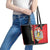 Personalized South Sudan Leather Tote Bag Coat Of Arms - Sporty Style