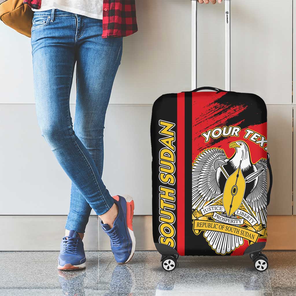 Personalized South Sudan Luggage Cover Coat Of Arms - Sporty Style