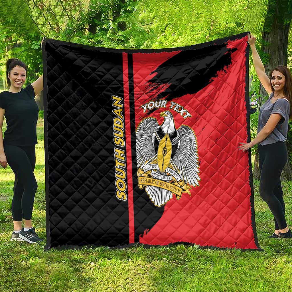 Personalized South Sudan Quilt Coat Of Arms - Sporty Style