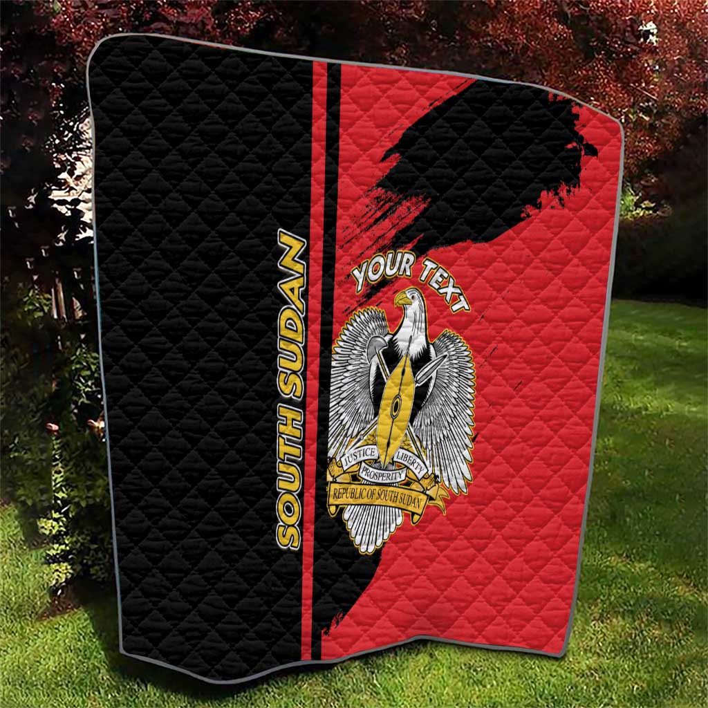 Personalized South Sudan Quilt Coat Of Arms - Sporty Style