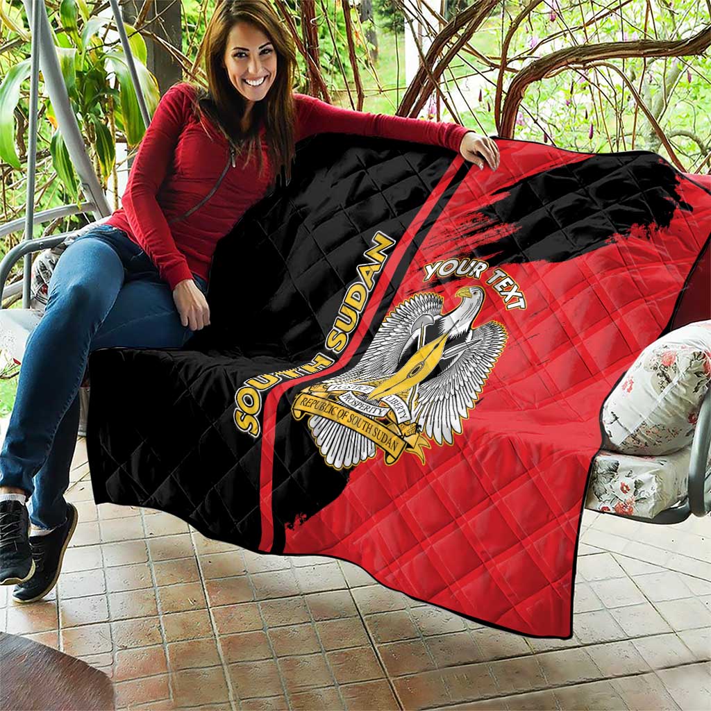 Personalized South Sudan Quilt Coat Of Arms - Sporty Style