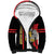 Personalized South Sudan Sherpa Hoodie Coat Of Arms - Sporty Style
