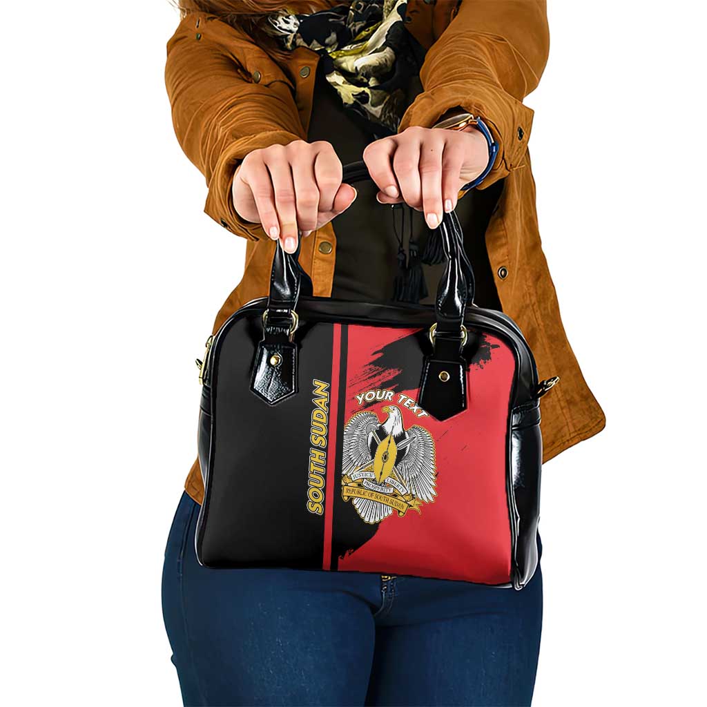 Personalized South Sudan Shoulder Handbag Coat Of Arms - Sporty Style