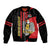 Personalized South Sudan Sleeve Zip Bomber Jacket Coat Of Arms - Sporty Style