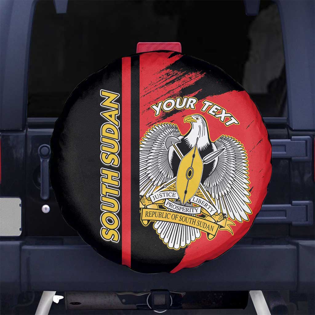 Personalized South Sudan Spare Tire Cover Coat Of Arms - Sporty Style