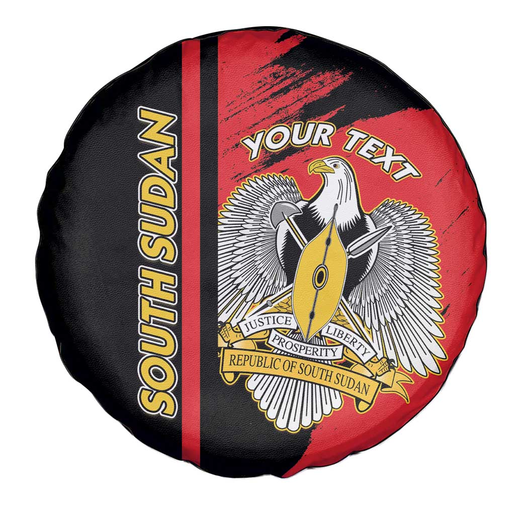 Personalized South Sudan Spare Tire Cover Coat Of Arms - Sporty Style