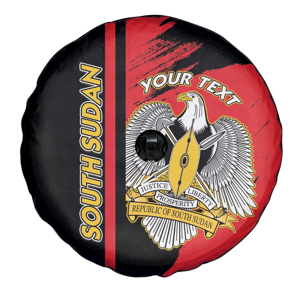 Personalized South Sudan Spare Tire Cover Coat Of Arms - Sporty Style