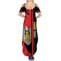 Personalized South Sudan Summer Maxi Dress Coat Of Arms - Sporty Style