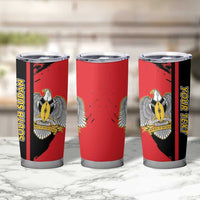 Personalized South Sudan Tumbler Cup Coat Of Arms - Sporty Style