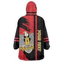 Personalized South Sudan Wearable Blanket Hoodie Coat Of Arms - Sporty Style