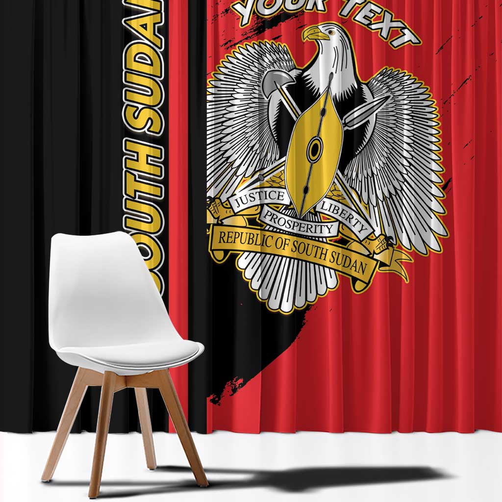 Personalized South Sudan Window Curtain Coat Of Arms - Sporty Style