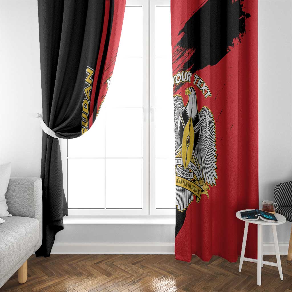 Personalized South Sudan Window Curtain Coat Of Arms - Sporty Style