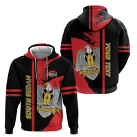 Personalized South Sudan Zip Hoodie Coat Of Arms - Sporty Style
