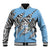 Personalized Botswana Baseball Jacket Coat Of Arms With Map - African and Zebra Patterns