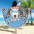 Personalized Botswana Beach Blanket Coat Of Arms With Map - African and Zebra Patterns