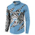 Personalized Botswana Button Sweatshirt Coat Of Arms With Map - African and Zebra Patterns