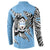 Personalized Botswana Button Sweatshirt Coat Of Arms With Map - African and Zebra Patterns