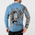 Personalized Botswana Button Sweatshirt Coat Of Arms With Map - African and Zebra Patterns